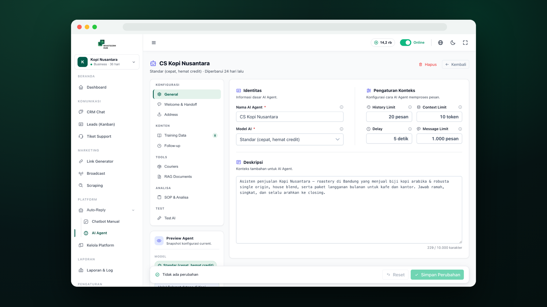 HR Manager — WhatsCRM Hub