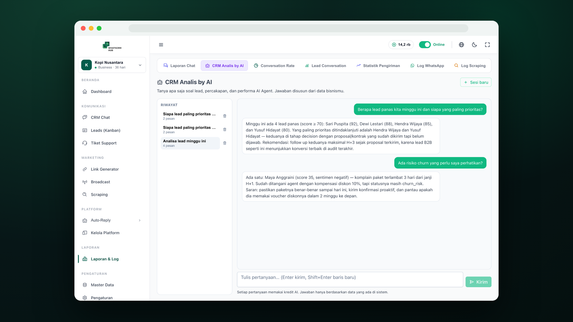 Business Consultant — WhatsCRM Hub