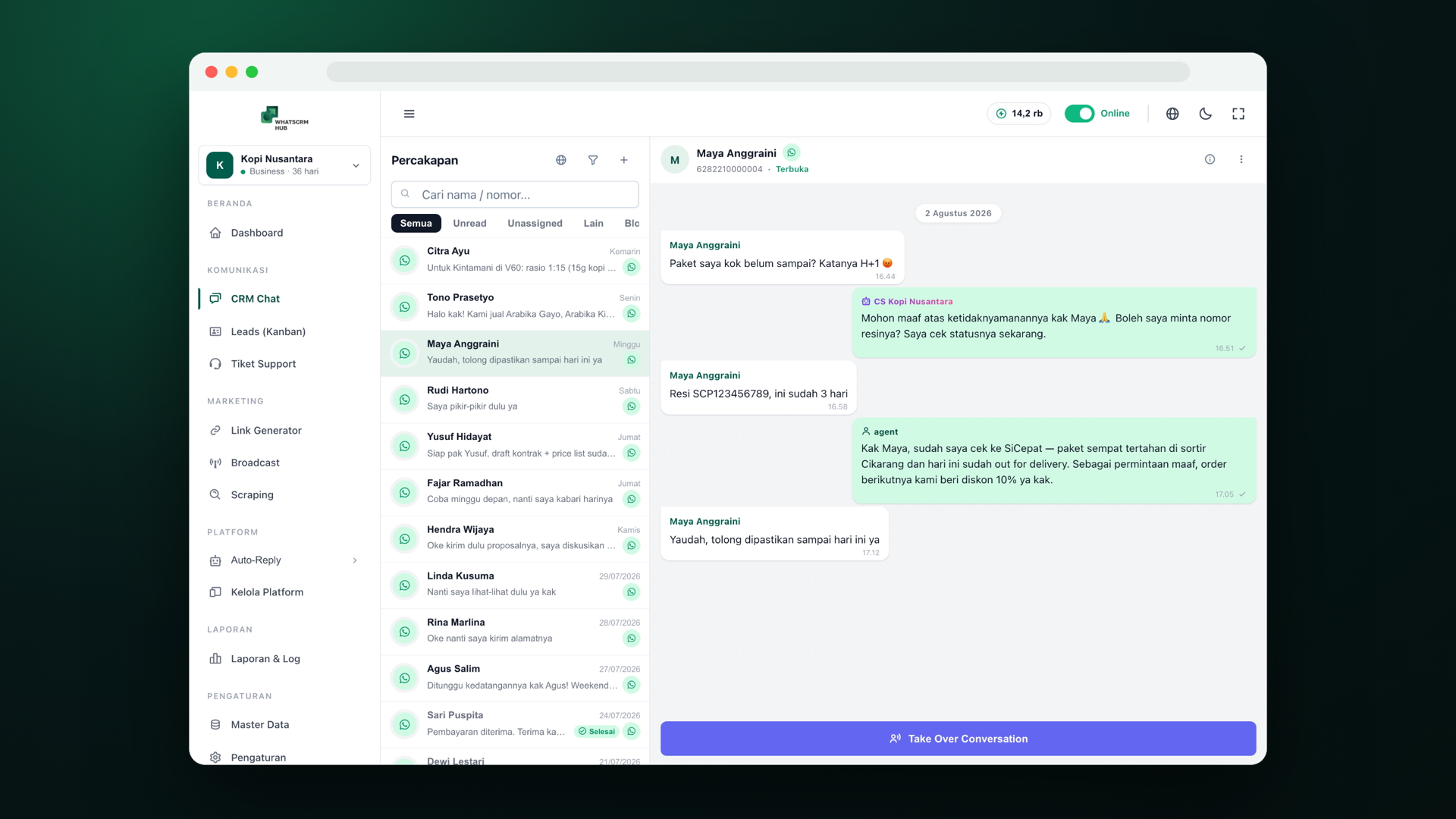 Clinic Owner — WhatsCRM Hub
